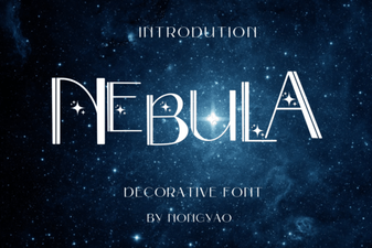 Nebula Font: a Cosmic Design Inspiration