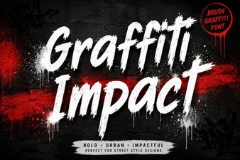Bold Graffiti Impact Font Styles for Creative Design Projects