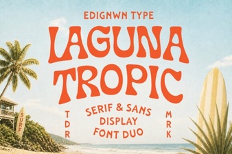 Laguna Tropic Font: Bold Tropical Typography for Creative Projects