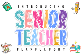 Senior Teacher Font – Classic Style for Educational Design