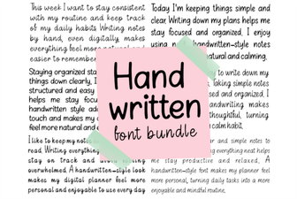 Stylish Handwritten Font Bundle for Creative Projects