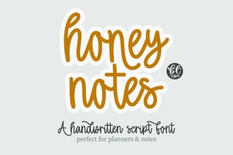 Honey Notes Font: Sweeten Your Designs