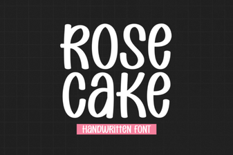 Rose Cake Font: Elegant Script for Beautiful Design Projects