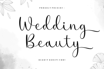 Beautiful Wedding Beauty Fonts for Elegant Design Projects